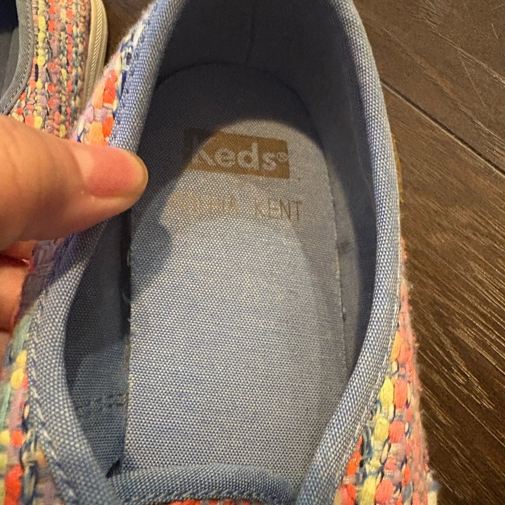Keds x Oh Joy! Champion Woven Tweed Sneakers Women’s 7.5 | Multicolor Pink Blue - Picture 5 of 7